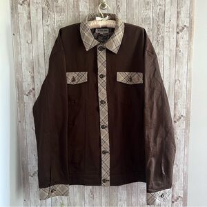 Stacy Adams Dark Brown Shackett Plaid Trim Men’s 4XL